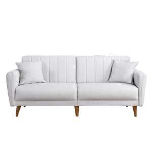 Atelier del sofa Rozkládací pohovka AQUA světle šedá 202 cm